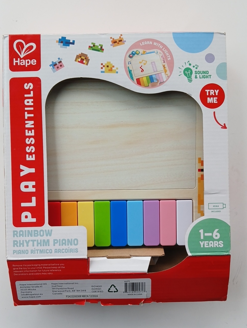 Rainbow Rhythm Piano - Colorful Kids Toy Piano